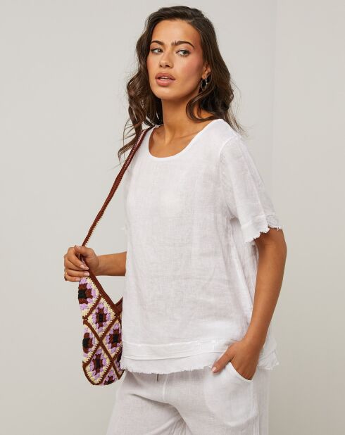 Tunique 100% Lin Cassie blanche