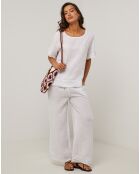 Tunique 100% Lin Cassie blanche