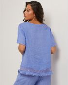 Tunique 100% Lin Cassie bleu indigo