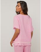 Tunique 100% Lin Cassie rose