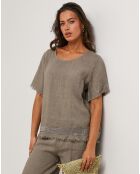 Tunique 100% Lin Cassie taupe