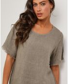 Tunique 100% Lin Cassie taupe