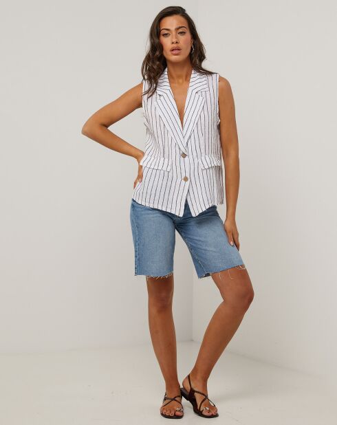 Veste 100% Lin Elise blanche