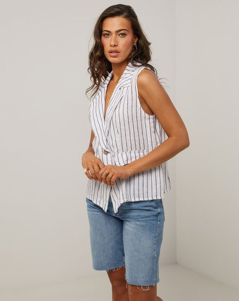 Veste 100% Lin Elise blanche