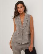 Veste 100% Lin Elise taupe