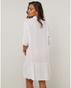 Robe 100% Lin Sacha blanche