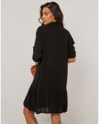 Robe 100% Lin Sacha noire