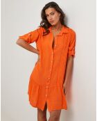 Robe 100% Lin Sacha orange