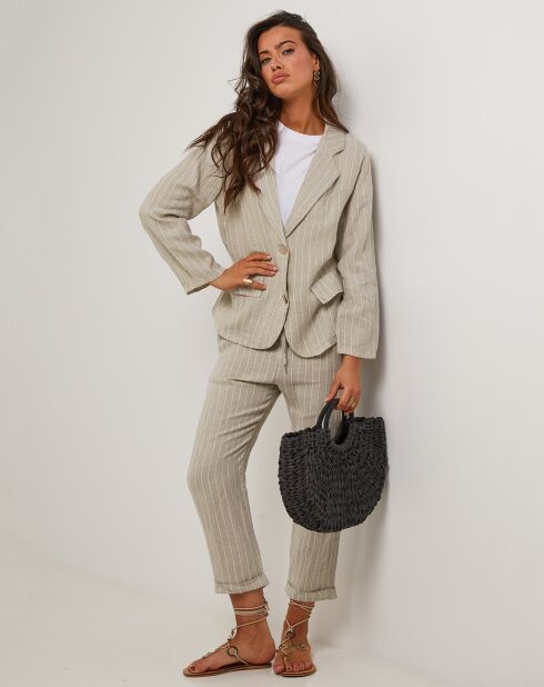 Veste 100% Lin Julie beige