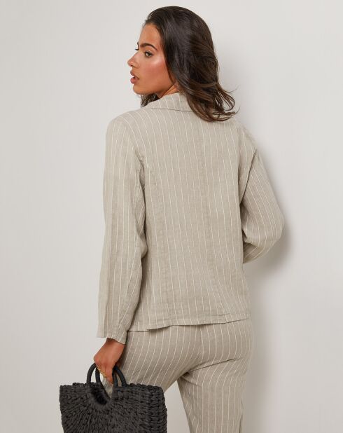 Veste 100% Lin Julie beige