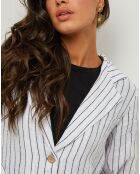 Veste 100% Lin Julie blanche