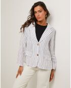Veste 100% Lin Julie blanche