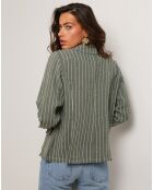 Veste 100% Lin Julie vert kaki