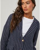 Veste 100% Lin Julie bleu marine