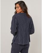 Veste 100% Lin Julie bleu marine