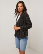 Veste 100% Lin Julie noire