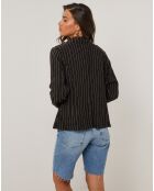 Veste 100% Lin Julie noire