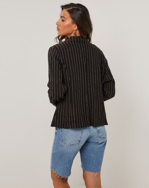 Veste 100% Lin Julie noire