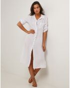 Robe 100% Lin Manon blanche