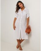 Robe 100% Lin Manon blanche