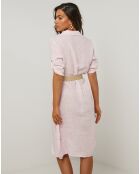 Robe 100% Lin Manon rose