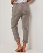 Pantalon 100% Lin Marie taupe
