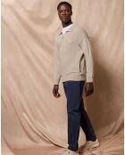 Cardigan Block Patch Cardigan pierre