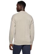 Cardigan Block Patch Cardigan pierre