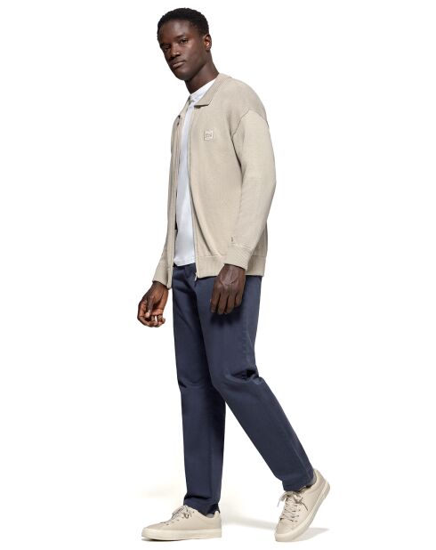Cardigan Block Patch Cardigan pierre
