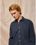 Chemise Block Pc Loose Twill navy