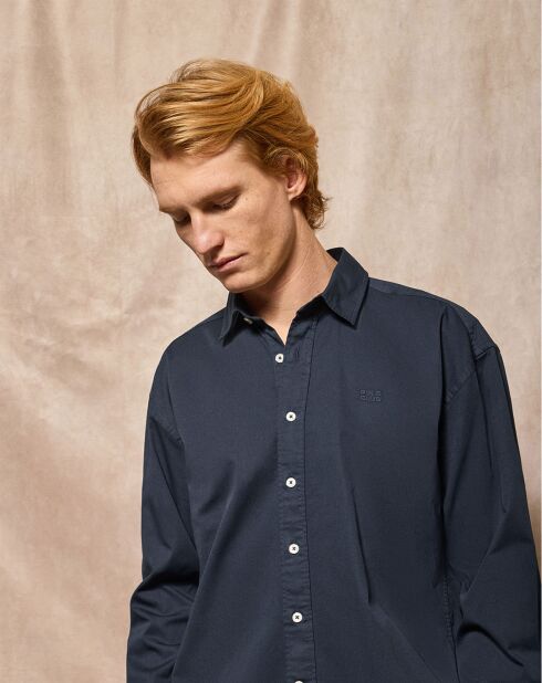 Chemise Block Pc Loose Twill navy