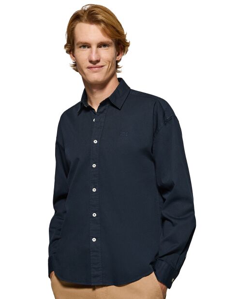Chemise Block Pc Loose Twill navy