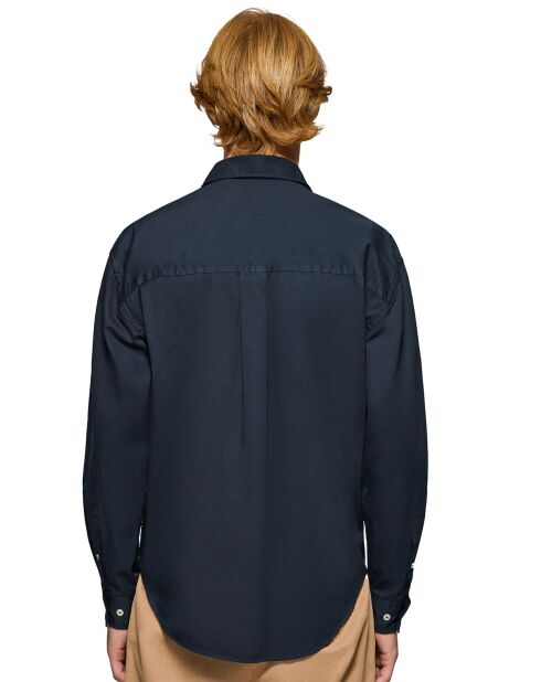 Chemise Block Pc Loose Twill navy