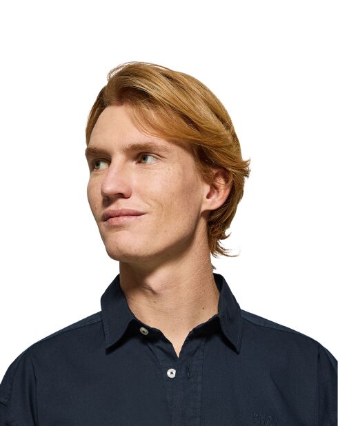 Chemise Block Pc Loose Twill navy