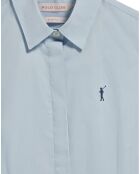 Chemise Rigby Go W Slim Poplin bleu sky