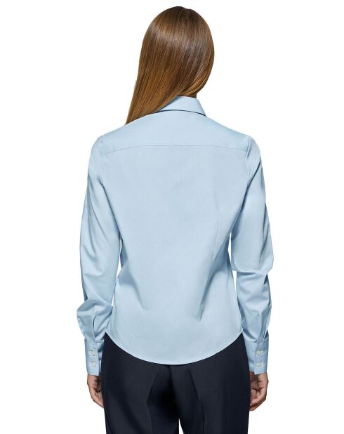 Chemise Rigby Go W Slim Poplin bleu sky