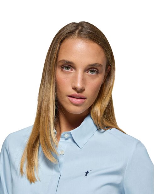 Chemise Rigby Go W Slim Poplin bleu sky