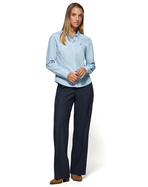 Chemise Rigby Go W Slim Poplin bleu sky