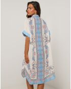 Robe en Lin mélangé Sissi bleu ciel