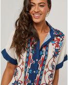 Robe en Lin mélangé Sissi bleu marine