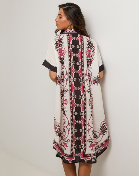 Robe en Lin mélangé Sissi noire