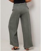 Pantalon 100% Lin Adeline vert kaki
