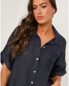 Tunique 100% Lin Rosa noire