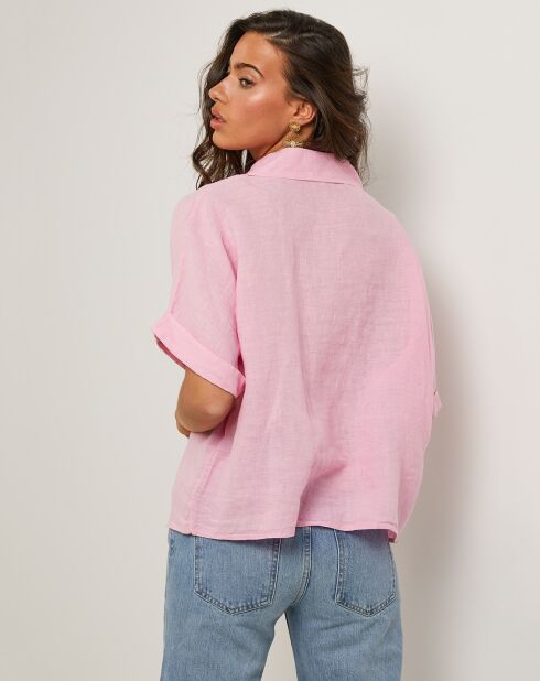 Tunique 100% Lin Rosa rose