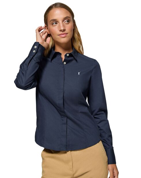 Chemise Rigby Go W Slim Poplin navy