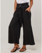 Pantalon 100% Lin Capucine noir