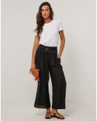 Pantalon 100% Lin Capucine noir