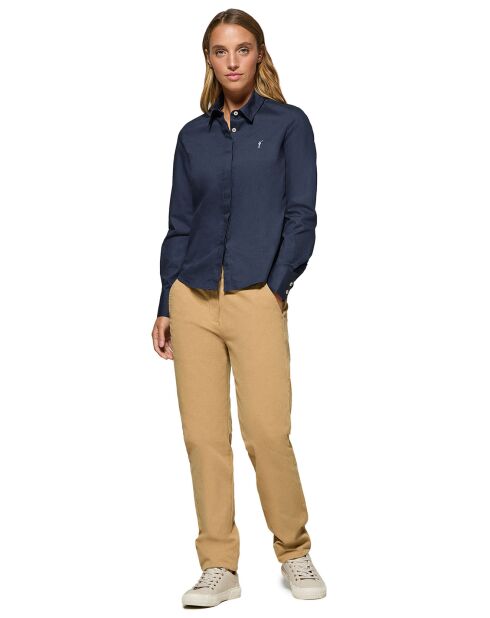 Chemise Rigby Go W Slim Poplin navy