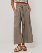 Pantalon 100% Lin Capucine taupe