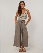 Pantalon 100% Lin Capucine taupe